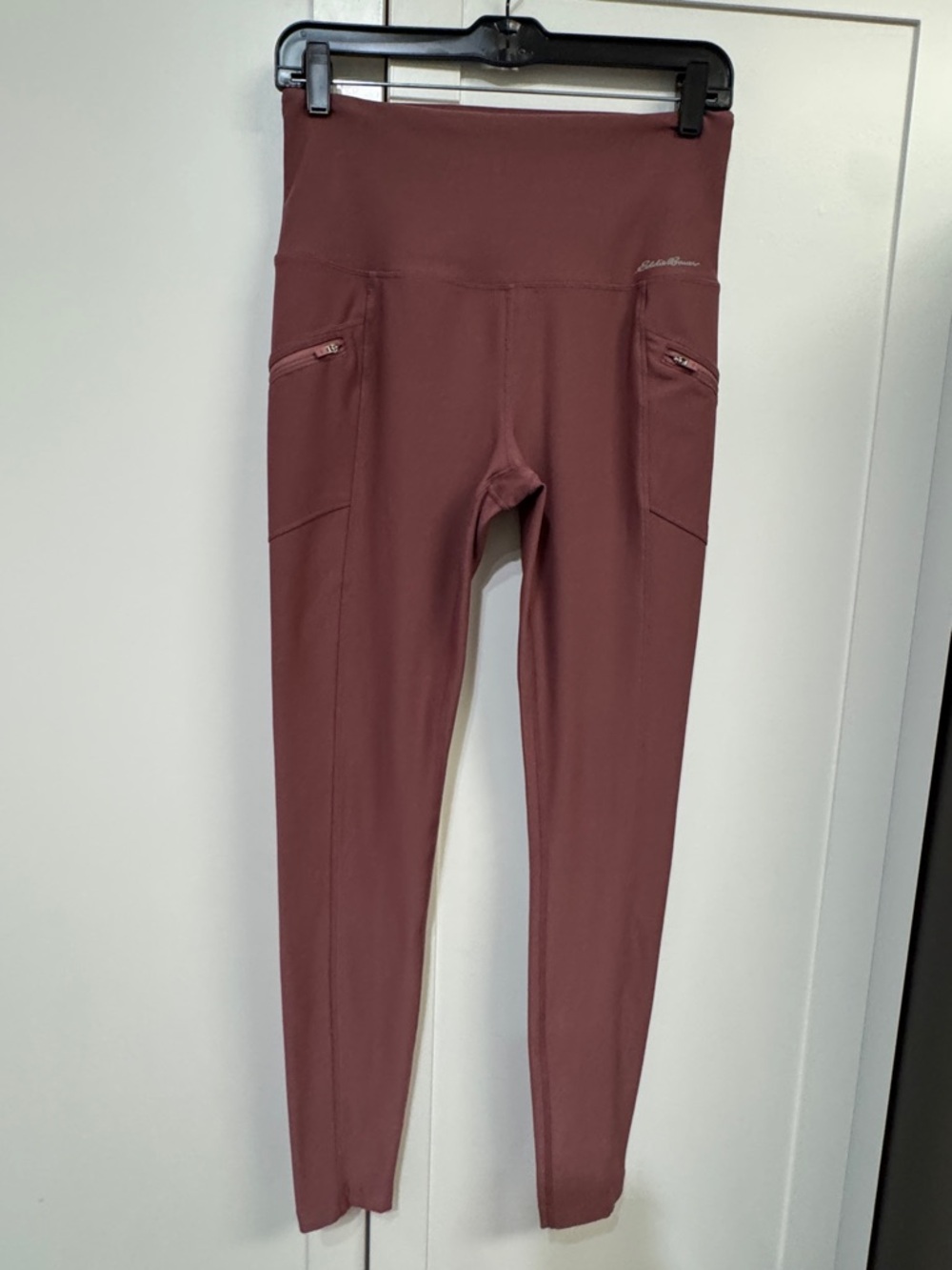 Eddie Bauer Dusty Rose Performance Leggings with Zip Pocket
